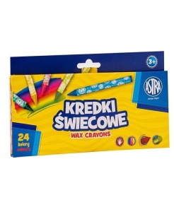 KREDKI ŚWIECOWE OKRĄGŁE 24KOL ASTRA