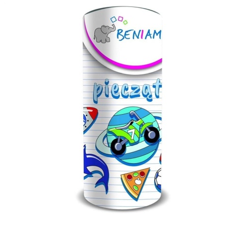 Pieczątki drewniane dla chłopców 12el., Beniamin