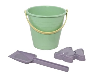 WIADERKO 1,2L Z ŁOPATKĄ I FOREMKAMI, PLASTO