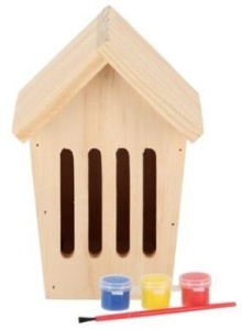 HOTEL DLA MOTYLI DREWNIANY DIY Z FARBAMI