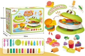 ZESTAW CIASTOLINY ŻABA BURGER, MERKPOL