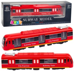 POCIĄG CITY EXPRESS ŚWIATŁO DŹWIĘK CZEROWNY