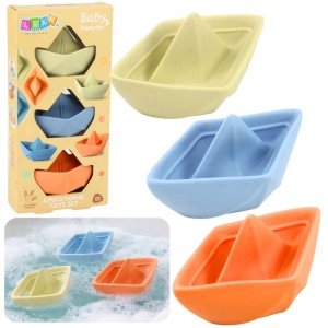 ZESTAW DO KOĄPIELI ŁÓDKI PASTELOWE 3SZT., LEANTOYS