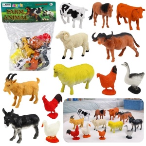 ZESTAW FIGUREK FARMA 12SZT., LEANTOYS