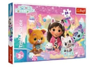 PUZZLE 24 MAXI KOCI ŚWIAT GABBY TREFL, TREFL