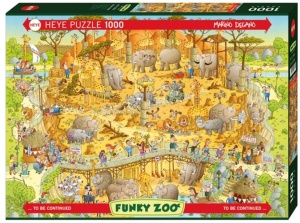 PUZZLE 1000 FUNKY ZOO, AFRYKAŃSKIE ZOO, HEYE