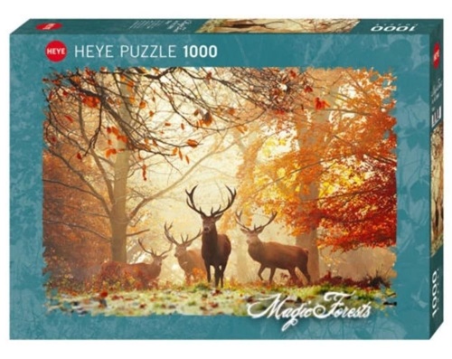 Puzzle 1000 Magiczny las - Jelenie, Heye