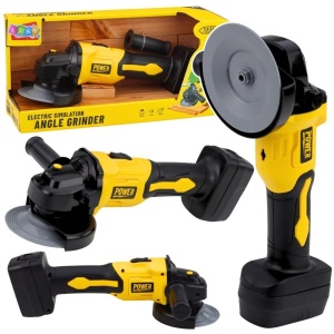 ZABAWKOWA SZLIFIERKA KĄTOWA ŻÓŁTA, LEANTOYS