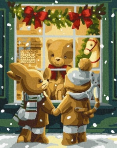 MALOWANIE PO NUMERACH - SKLEP Z ZABAWKAMI 40X50CM