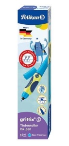 PIÓRO KULKOWE GRIFFIX PRAWORĘCZNE NEON NIEB