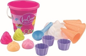 PLAŻOWY ZESTAW DO LODÓW FOREMKI I WIADERKO