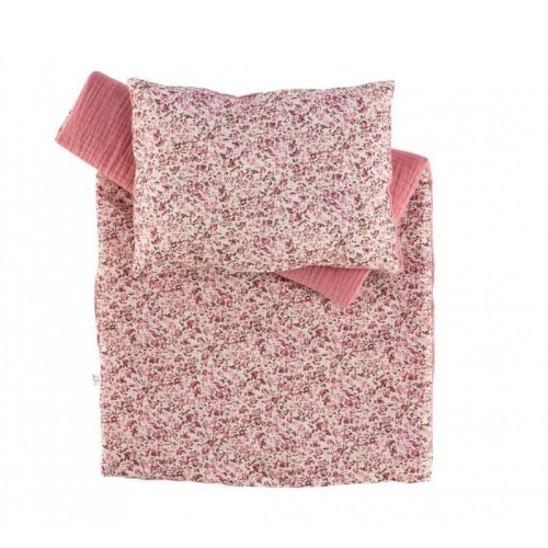 Pościel Martina do łóżeczka dla laki róż, Asi