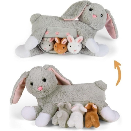 Mama króliczek z 3 małymi króliczkami, Mamanimals