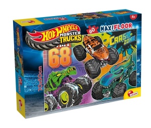 PUZZLE HOT WHEELS 60 MAXIFLOOR, LISCIANI