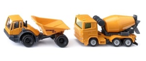 SIKU ORANGE - ZESTAW POJAZDÓW BUDOWLANYCH, SIKU