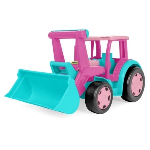 GIGANT TRAKTOR ŁADOWARKA RÓŻOWY, WADER