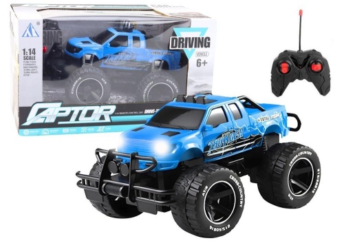 Terenówka R/C 1:14 niebieska, Leantoys