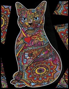 KOLOROWANKA WELWETOWA 47X35 KOCISKO, STEPP