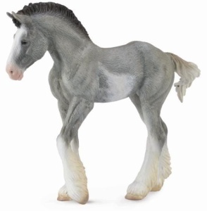 ŹREBIĘ CLYDESDALE FOAL BLUE ROAN, COLLECTA