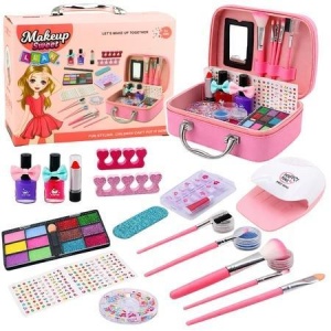 KOSMETYCZKA Z KOSMETYKAMI DO MALOWANIA PAZNOKCI