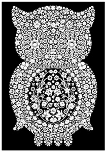 KOLOROWANKA WELWETOWA 29,7X21 SOWA, STEPP