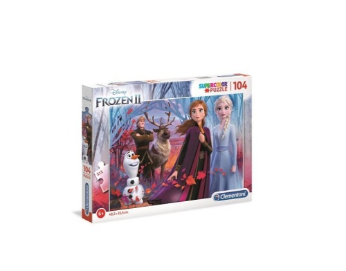 Puzzle 104 Super kolor Frozen 2, Clementoni