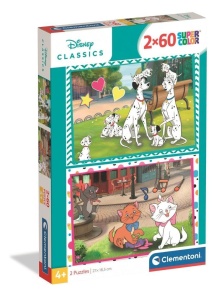 PUZZLE 2X60 DISNEY CLASSICS, CLEMENTONI