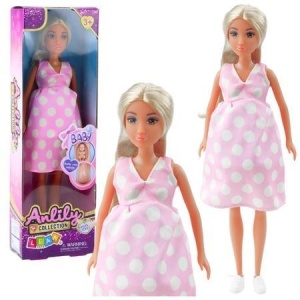 LALKA ANLILY W CIĄŻY, LEANTOYS