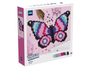 KLOCKI PLUS-PLUS PUZZLE BY NUMBER - MOTYL 800EL.