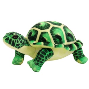 MASKOTKA ŻÓŁW PRZYTULANKA ZIELONY 25CM, LEANTOYS