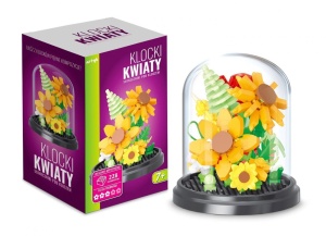 KLOCKI POD KLOSZEM SŁONECZNIKI 228EL, ARTYK