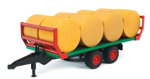 PRZYCZEPA DO TRANSPORTU SIANA + 8 BEL, BRUDER