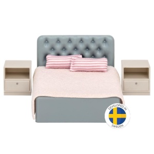 MEBLE DO SYPIALNI DO DOMKU DLA LALEK BASIC, LUNDBY