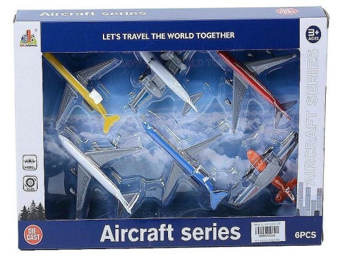 Samolot pasażerski metalowy 6szt, ADAR