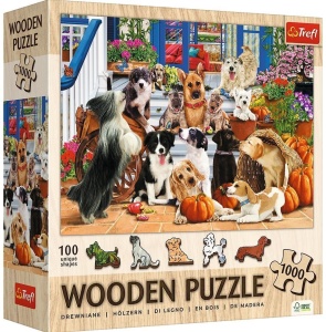 PUZZLE DREWNIANE 1000 PSIA PRZYJAŹŃ TREFL, TREFL