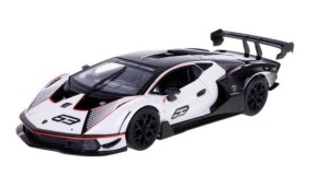 LAMBORGHINI ESSENZA SCV12 WHITE-BLACK 1:24 BBURAGO