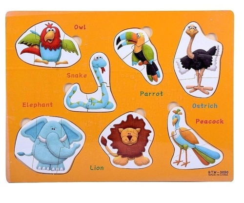 Puzzle drewniane Zwierzęta, ADAR
