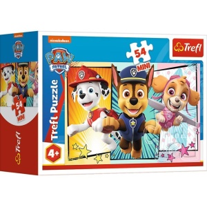 PUZZLE 54 MINI BĄDŹ JAK PSI PATROL 3 TREFL, TREFL