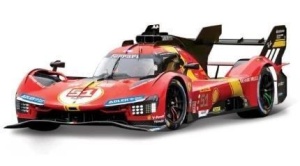 FERRARI RACING 499P LMH #51 RED 1:43 BBURAGO