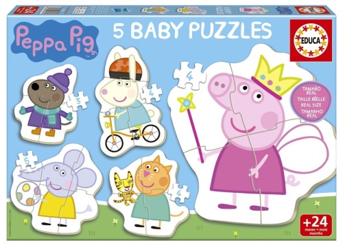 Puzzle 3-5 Świnka Peppa, Educa