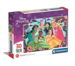 PUZZLE 30 SUPER KOLOR DISNEY PRINCESS, CLEMENTONI