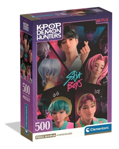 Puzzle 500 Compact K-pop Demon Hunters, Clementoni