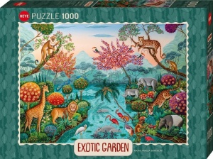 PUZZLE 1000 EGZOTYCZNY OGRÓD, RAJ, HEYE