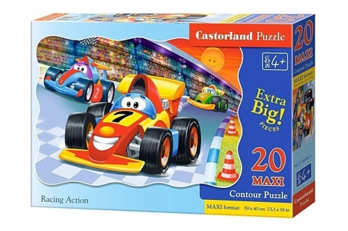 Puzzle 20 maxi - Racing action CASTOR, Castorland