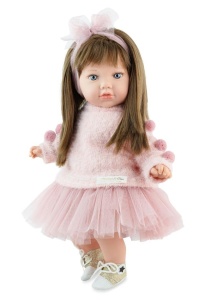 LALKA HISZPAŃSKA ALINA PINK ANGORA 45CM