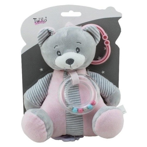 Pozytywka miś różowy 18cm, Tulilo