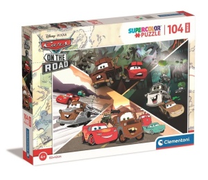 PUZZLE 104 MAXI SUPER KOLOR DISNEY CARS