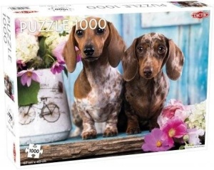 PUZZLE 1000 DASHING DACHSHUNDS, TACTIC