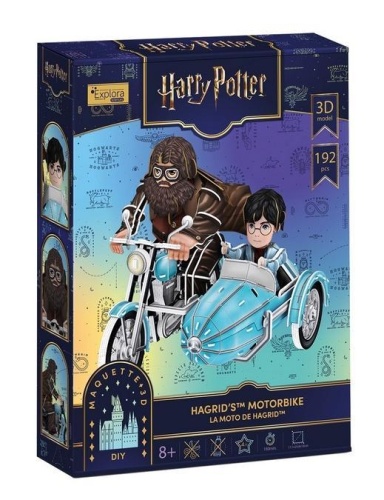 Puzzle 3D Harry Potter Motocykl Hagrida, Cubic Fun