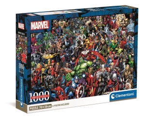 PUZZLE 1000 COMPACT IMPOSSIBLE MARVEL, CLEMENTONI